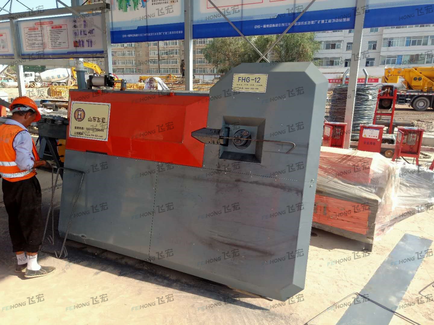 全自動(dòng)鋼筋彎箍機(jī) 鋼筋調(diào)直切斷機(jī)進(jìn)駐中鐵一局甘肅蘭州